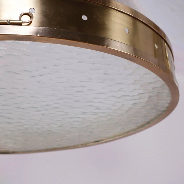 Mid 20th Century Mid-Century Modern Double Dome Chandelier or Pendant Light For Sale - Image 5 of 9