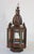 Islamic Handcrafted Moroccan Tole and Glass Lantern, Moorish Style, 1960 For Sale - Image 3 of 17
