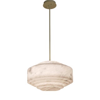 Marina Pendant Lamp by United Alabaster For Sale