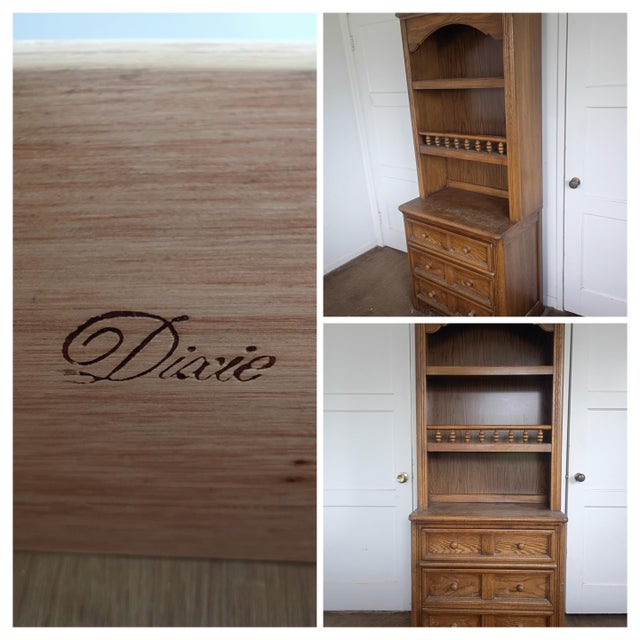 Dixie Furniture Co. model D100-540 Hutch. Unsure of exact date of manufacture, probably 1950-1970. This beautiful piece...