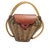 Ooak Mid-Century 1960s Woven Wicker Creel Basket With Leather Flap Tubular Handles For Sale - Image 16 of 17