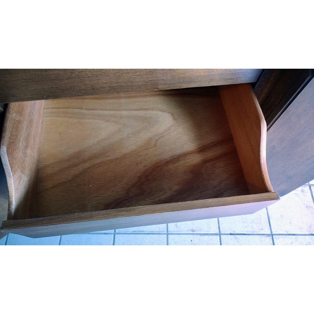 1960's Mid Century Modern Broyhill Brasilia Triple Dresser and Mirror For Sale - Image 10 of 14