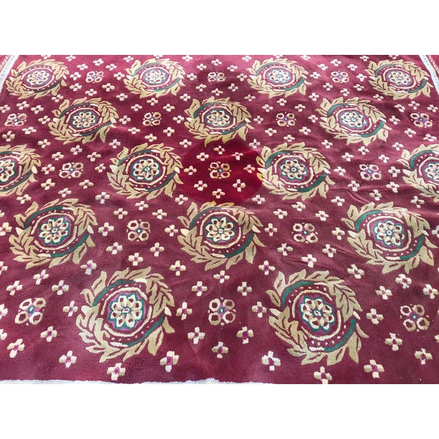 Vintage Aubusson Hand Tufted Rug, 1980s For Sale - Image 9 of 15