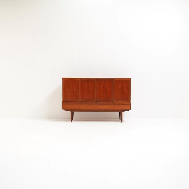 Look at this beautiful 1960s highboard, an excellent example of Henning Kjærnulf’s ability to blend modern design with...