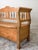19th Century Antique Hungarian Pine Storage Bench, Rustic Farmhouse Settle For Sale - Image 6 of 12