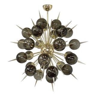 21st Century Smoky Murano Pinocchio Chandelier by Fabio LTD For Sale