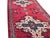 Long Rectangular Red Geometric Medallion Graphic Wool Rug Carpet Runner For Sale - Image 10 of 13