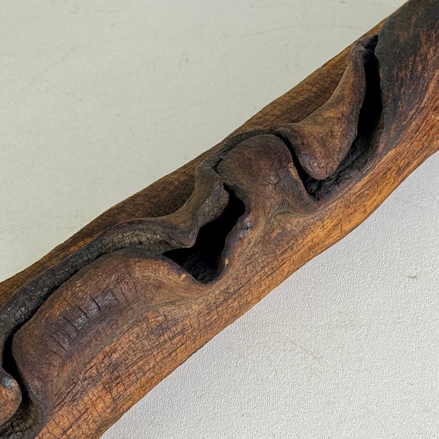 Vintage Natural Wood Log Specimen With Unusual Growth Development, Sculpture For Sale - Image 4 of 8