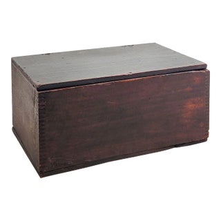Rustic Mahogany Box, England, Circa 1840 For Sale