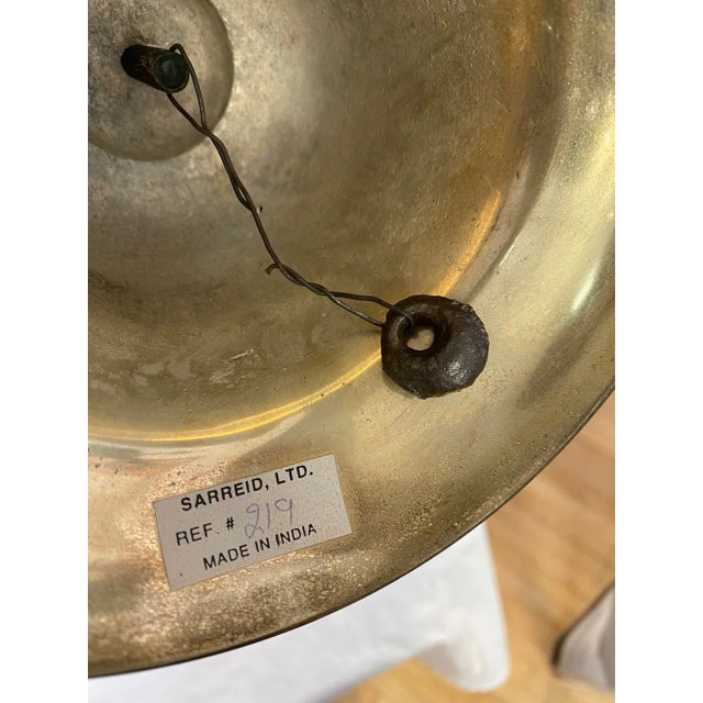 1980s 1980s Brass and Wood Decorative Bell For Sale - Image 5 of 10
