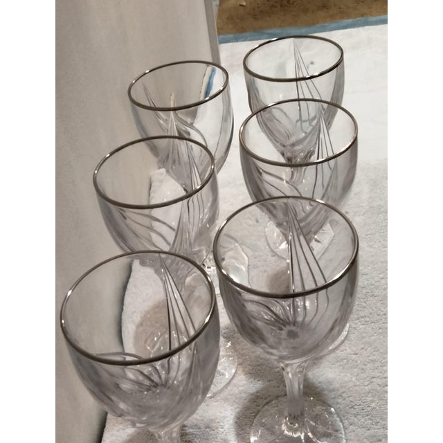 Early 21st Century Lenox Debut Gold Rim Water Goblets Set of 6 Chairish