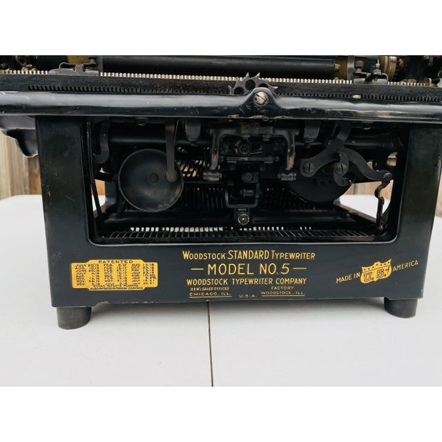 Antique 1920s Woodstock Industrial Typewriter For Sale - Image 12 of 12