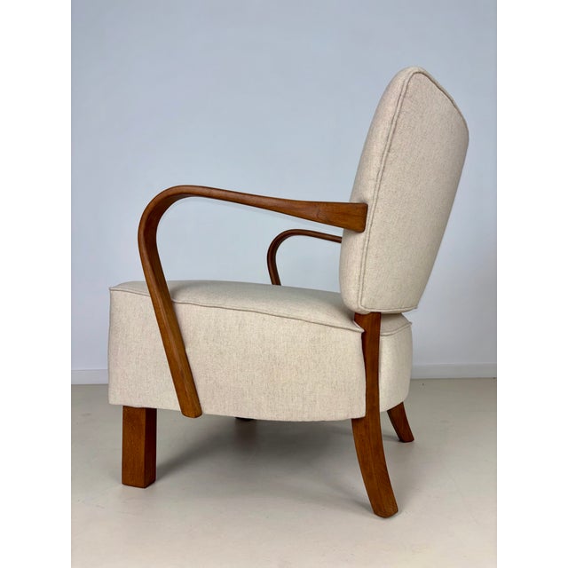 1950s H-237 Armchair by J. Halabala, 1950s For Sale - Image 5 of 14