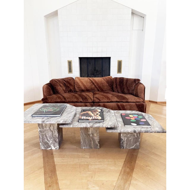 1970s Vintage Italian Two-Seater Sofa by Alberto Rosselli for Saporiti, 1970s For Sale - Image 5 of 15