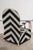Yoruba Royal Beaded Chair with Geometric Black and White Motif, West Africa For Sale - Image 4 of 8