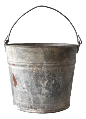 Vintage Galvanized Tin Bucket