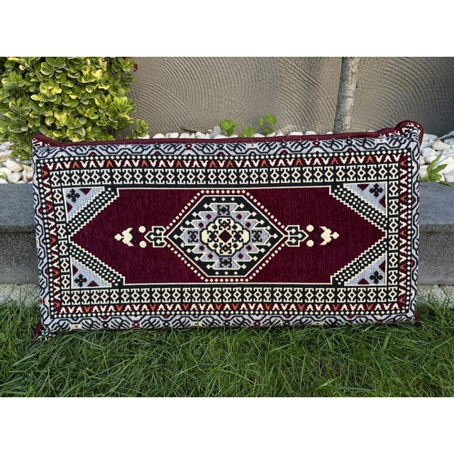 Modular Floor Sofa With Ottoman, Turkish Kilim U-Shaped Set Majlis Floor Sofa Seating For Sale - Image 10 of 18