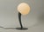 Large Metal Table Lamp and Opal Glass Shade, 1980s For Sale - Image 6 of 10