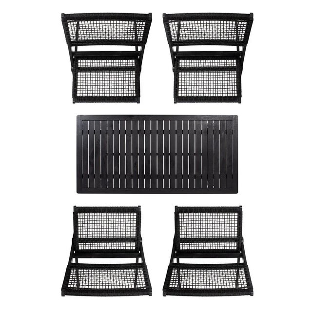 2020s Blaze 5 Piece Living Set - Black For Sale - Image 5 of 8