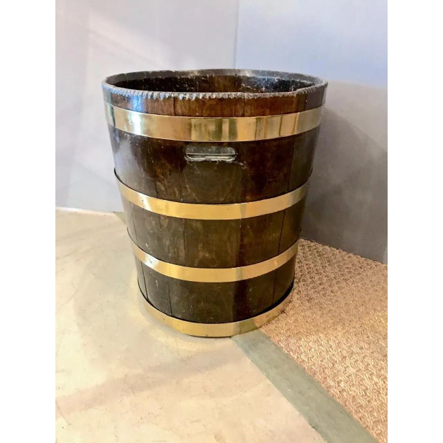 Large Peat Bucket, Early 19th Century For Sale In Los Angeles - Image 6 of 9