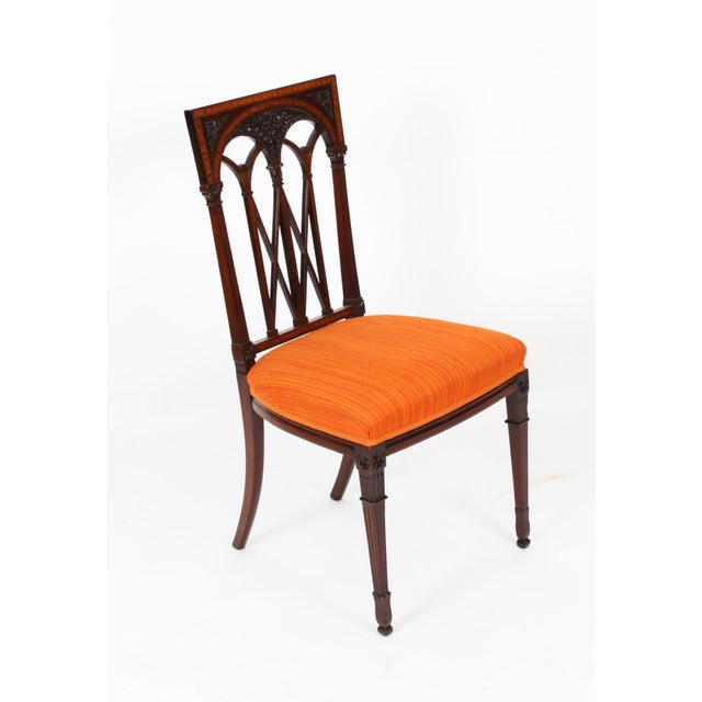 Set of Antique Sheraton Revival Side Chairs For Sale - Image 4 of 18