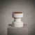 Contemporary Modern Stool in Travertine and Walnut, Designer Ivan Colominas For Sale - Image 3 of 5