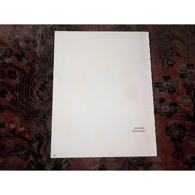 This limited edition color lithograph (this is not an offset lithograph) by Joan Miro (Spain, France 1893-1983) was pulled...