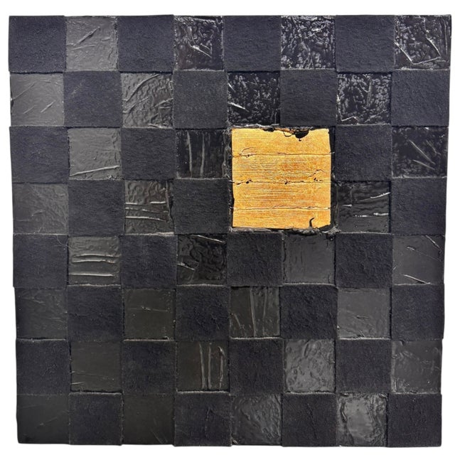 Modern "Square One" Triptych Painting by Sabine Stromeyer b.1962 For Sale - Image 3 of 11