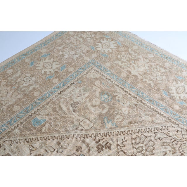 Mid 20th Century Elegant Oversized Tribal Rug – Soft Neutrals & Delicate Detailing -9' 7'' X 12' 7'' For Sale In Tampa - Image 6 of 12
