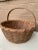 Antique Early 20th Century American Splint Oak Gathering Basket For Sale - Image 4 of 11