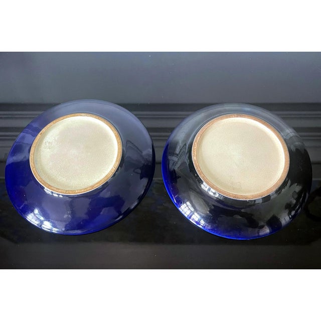 White Pair Japanese Satsuma Plates with Miniature Decoration by Kinkozan For Sale - Image 8 of 18