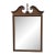 Ethan Allen Georgian Court Solid Cherry Traditional 34" Pediment Mirror W. Spiral Finial 11-5220 For Sale
