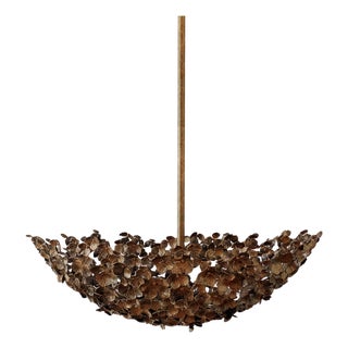 Tobacco Primrose Garden Floral Dish Light For Sale