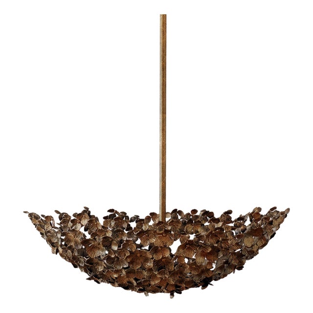 Tobacco Primrose Garden Floral Dish Light For Sale