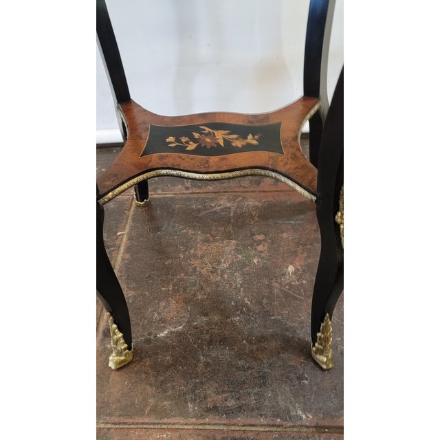 French French Empire Marquetry Planter Napoleon III Period 19th Century Thuja and Ebonized Wood Inlaid For Sale - Image 3 of 10