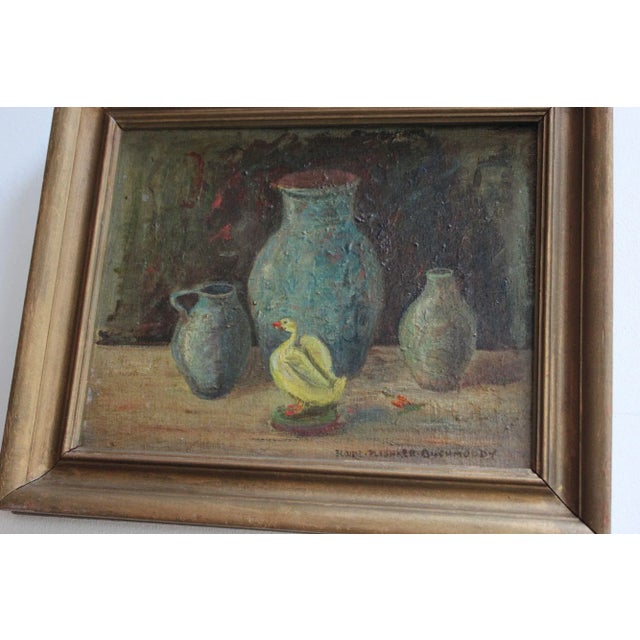 Elaine Plishker Auchmoody Still Life With Duck Oil on Canvas For Sale In New York - Image 6 of 13