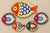 Mid-Century Italian hand-painted DeSimone “Family of Fish” plates, bursting with bold colors and personality. Perfect for...