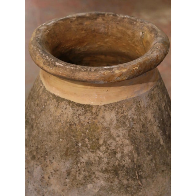 18th Century French Provençal Terracotta Biot Olive Oil Jar For Sale In Dallas - Image 6 of 7