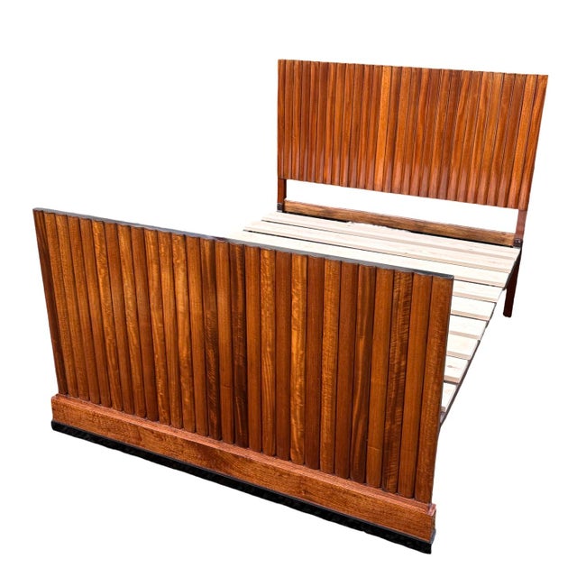 Art Deco Queen Size Bed, 1930s For Sale - Image 4 of 10