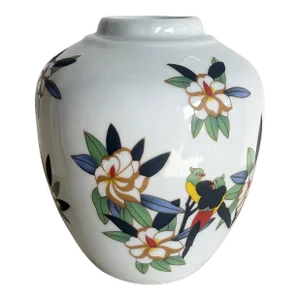 Chinese Hand Painted Floral Porcelain Vase