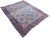 A beautiful antique Afshar rug, handwoven circa 1900 with an all over geometrical design of shrubs and flowers on an ivory...