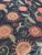 Vintage Black Floral Jaquard Upholstery Fabric- 11 yards For Sale - Image 11 of 11