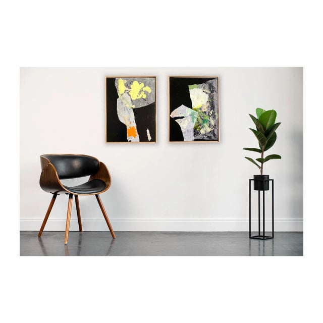 2020s "Yellow Leaf Moon" 2023 Framed Painting by Jessalin Beutler For Sale - Image 5 of 5