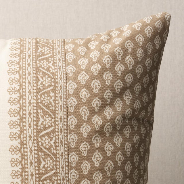 This pillow features Hyacinth Indoor/Outdoor by Mark D. Sikes for Schumacher with a knife edge finish. Inspired by...