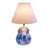 Plastic Oceanic Marbled Blue Pear Lamp For Sale - Image 7 of 7