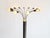 Large 12+1-light floor lamp made by Esperia. 12 lights are mounted on each of the chromed steel arms that open upward like...