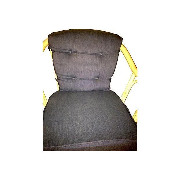 Mid-Century Modern Mid-Century Rattan Armchairs - A Pair For Sale - Image 3 of 12