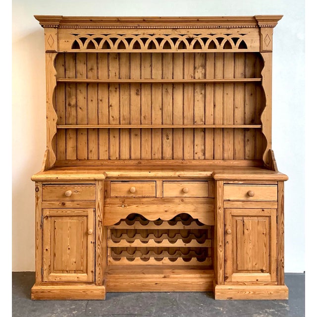 Vintage Rustic Knotty Pine Hutch For Sale - Image 12 of 12