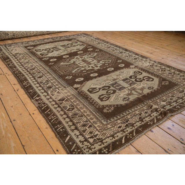 Textile Vintage Distressed Kars Carpet - 5'8" x 8'5" For Sale - Image 7 of 8