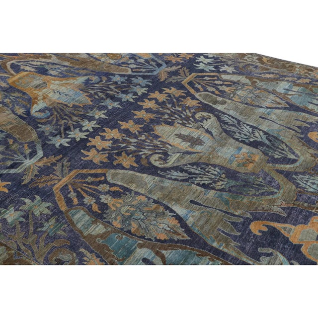 Made with hand-knotted wool, this 9x13 rug is from the Modern Classics Collection by Rug & Kilim. On the Design The rug...